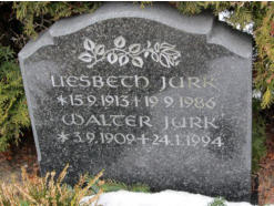 Jurk, Liesbeth * 1913, + 1986   Jurk, Walter * 1909, + 1994 